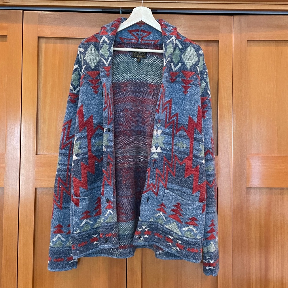 lucky brand size large men’s heavyweight sweater